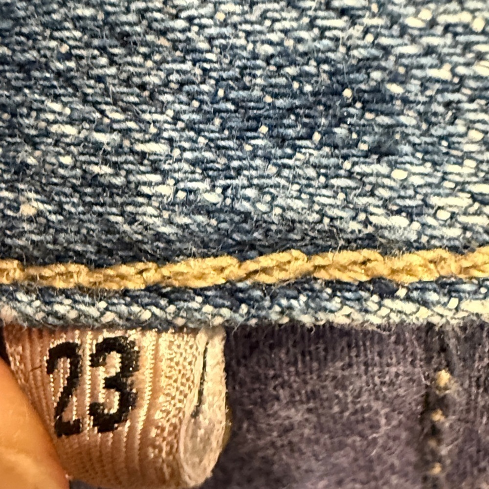 Guess Blue Distressed Denim Shorts - Picture 4 of 8